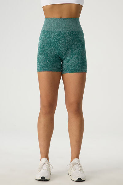 Blue Zone Planet |  High Waist Active Shorts BLUE ZONE PLANET