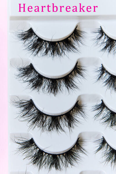 SO PINK BEAUTY Mink Eyelashes 5 Pairs Trendsi