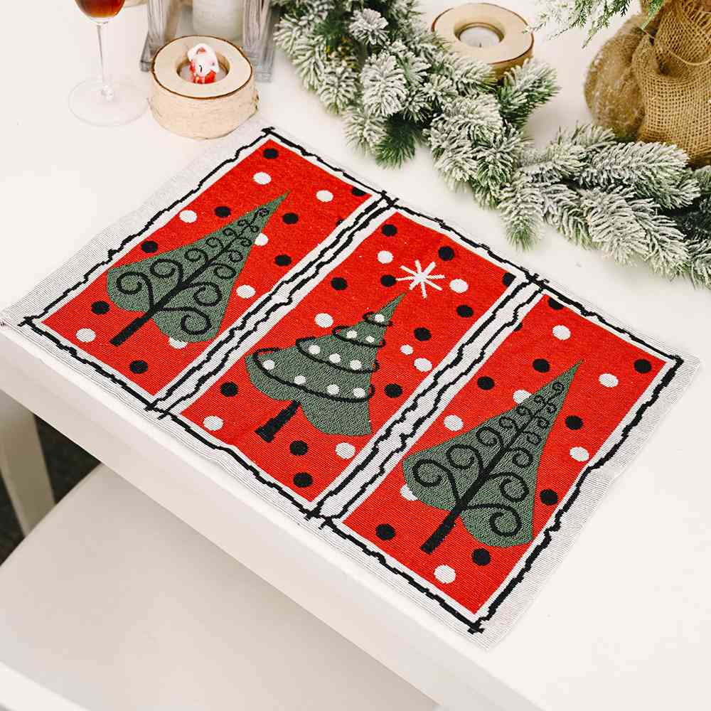 Blue Zone Planet |  Assorted 2-Piece Christmas Placemats BLUE ZONE PLANET