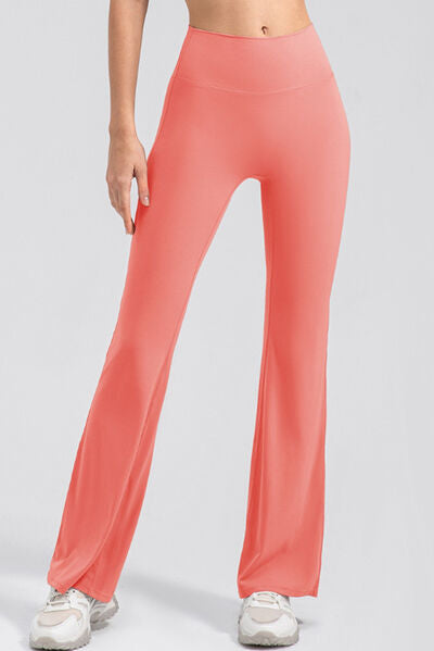 High Waist Straight Active Pants BLUE ZONE PLANET