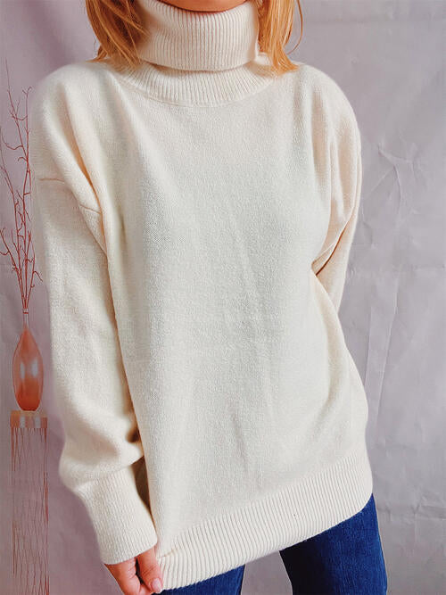 Blue Zone Planet |  Turtleneck Long Sleeve Sweater BLUE ZONE PLANET