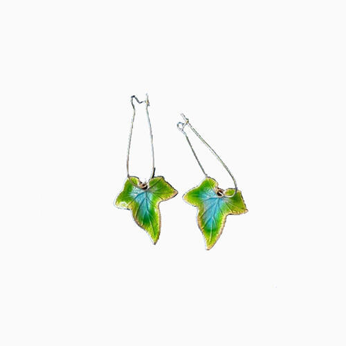 Alloy Leaf Drop Earrings BLUE ZONE PLANET