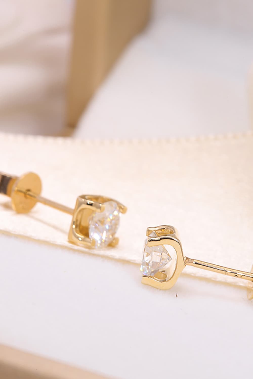 1 Carat Lab-Grown Diamond 18K Gold Stud Earrings BLUE ZONE PLANET