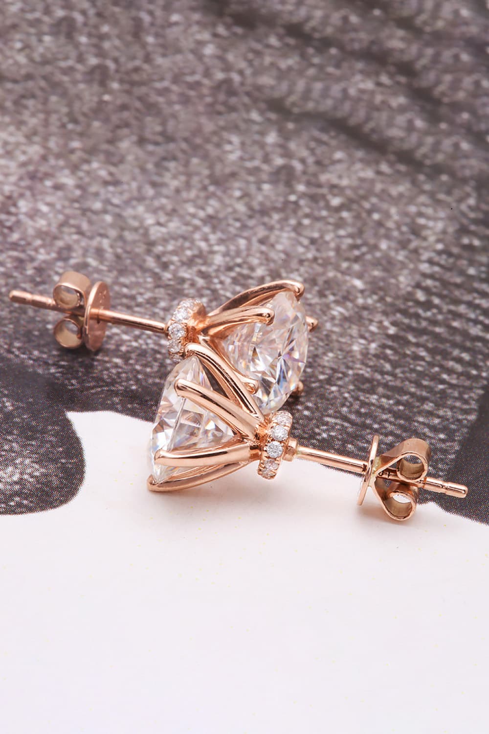 2.70 Carat Fancy Blue Diamond Pave Halo Diamond Studs Earrings 14k Whi –  Liori Diamonds