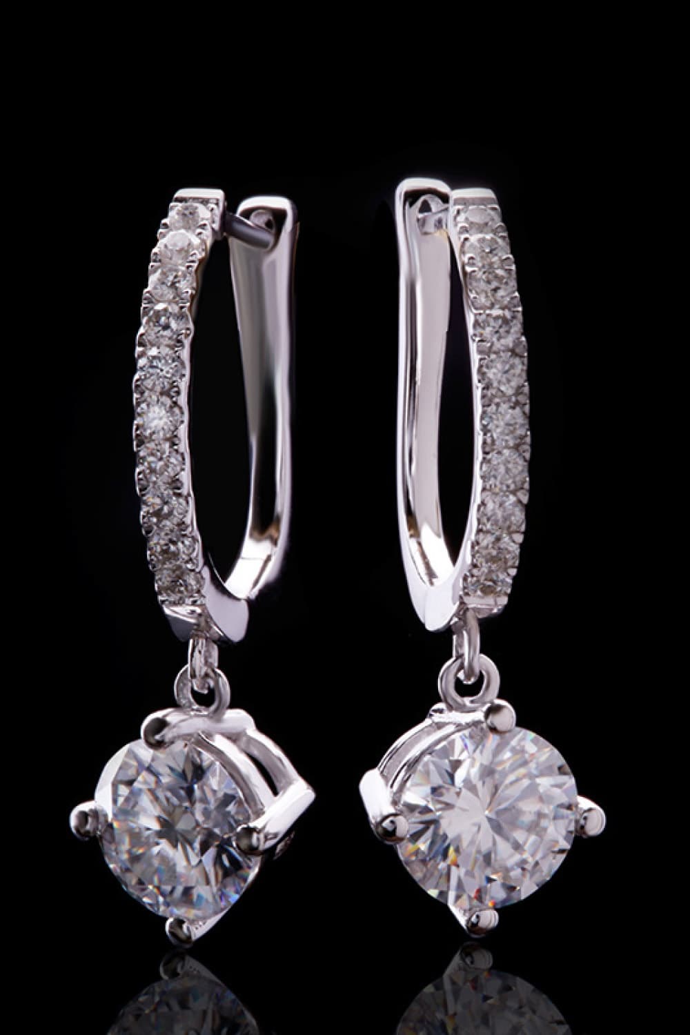 1 Carat Lab-Grown Diamond Drop Earrings BLUE ZONE PLANET