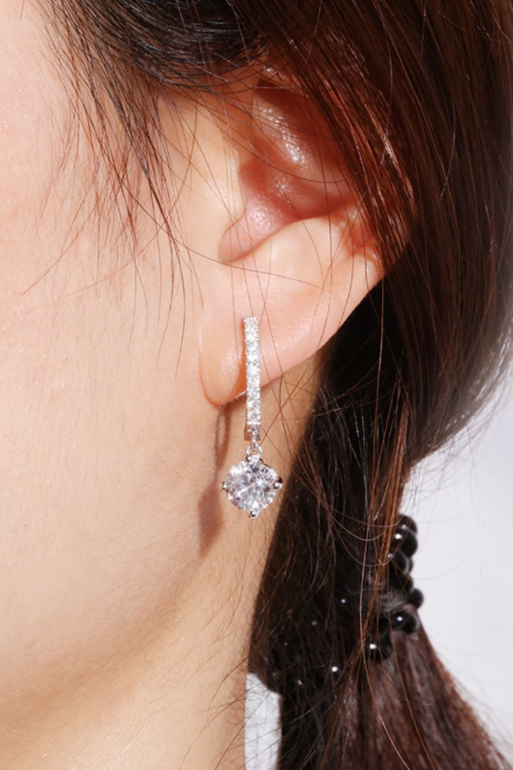 1 Carat Lab-Grown Diamond Drop Earrings BLUE ZONE PLANET