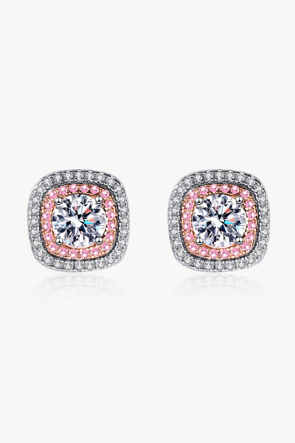 1 Carat Moissanite Stud Earrings BLUE ZONE PLANET