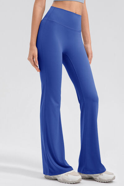 High Waist Straight Active Pants BLUE ZONE PLANET