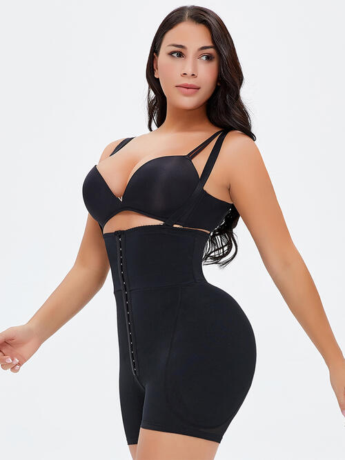 Full Size Hook-and-Eye Under-Bust Shaping Bodysuit BLUE ZONE PLANET