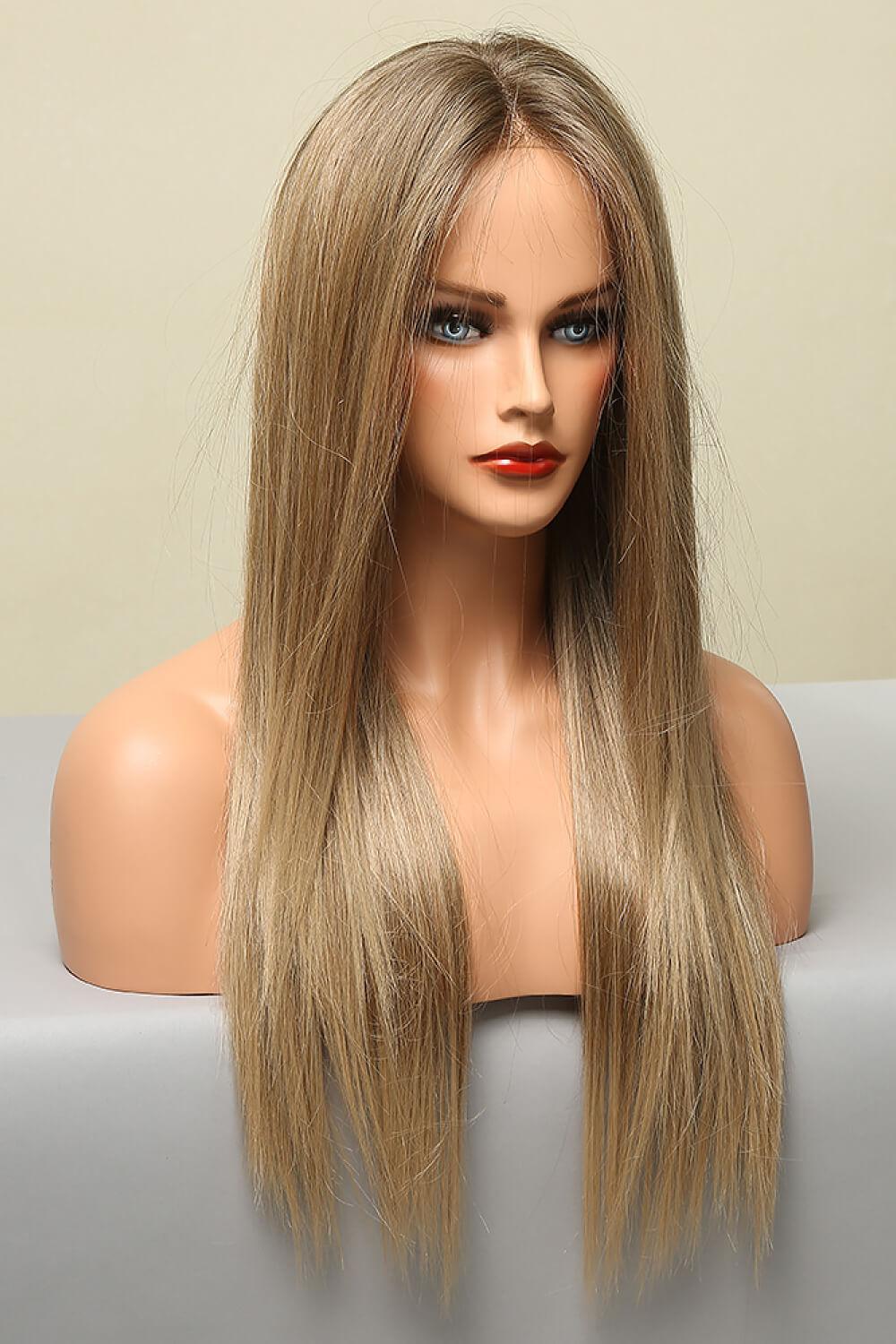 13*2" Long Straight Lace Front Synthetic Wigs 26" Long 150% Density BLUE ZONE PLANET