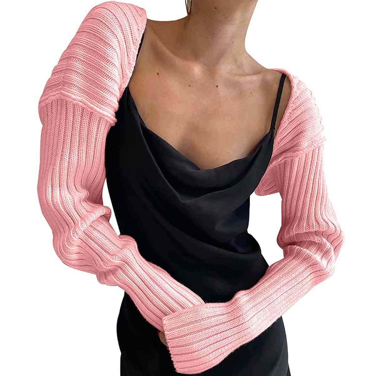 Long Sleeve Knit Bolero BLUE ZONE PLANET