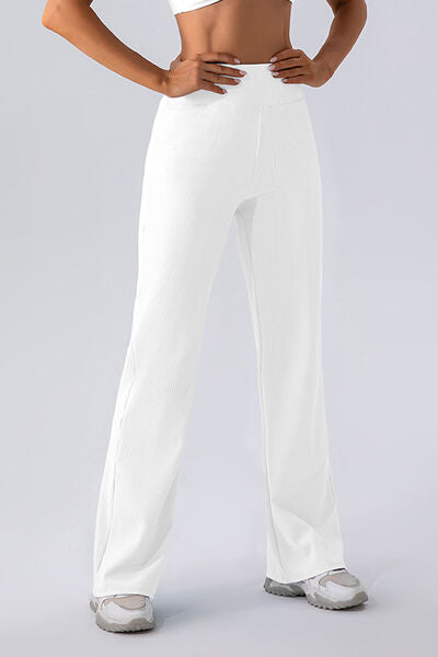 High Waist Straight Active Pants Trendsi