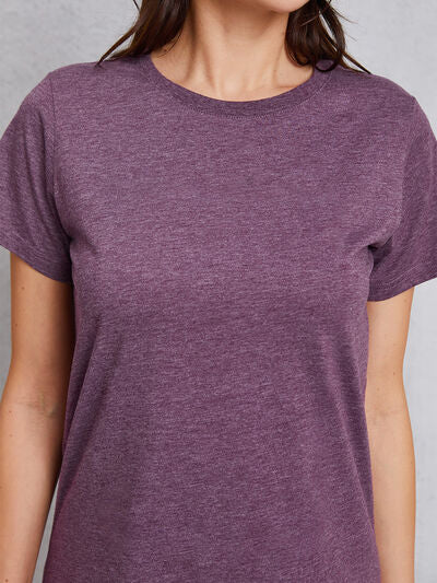 Round Neck Short Sleeve T-Shirt Trendsi