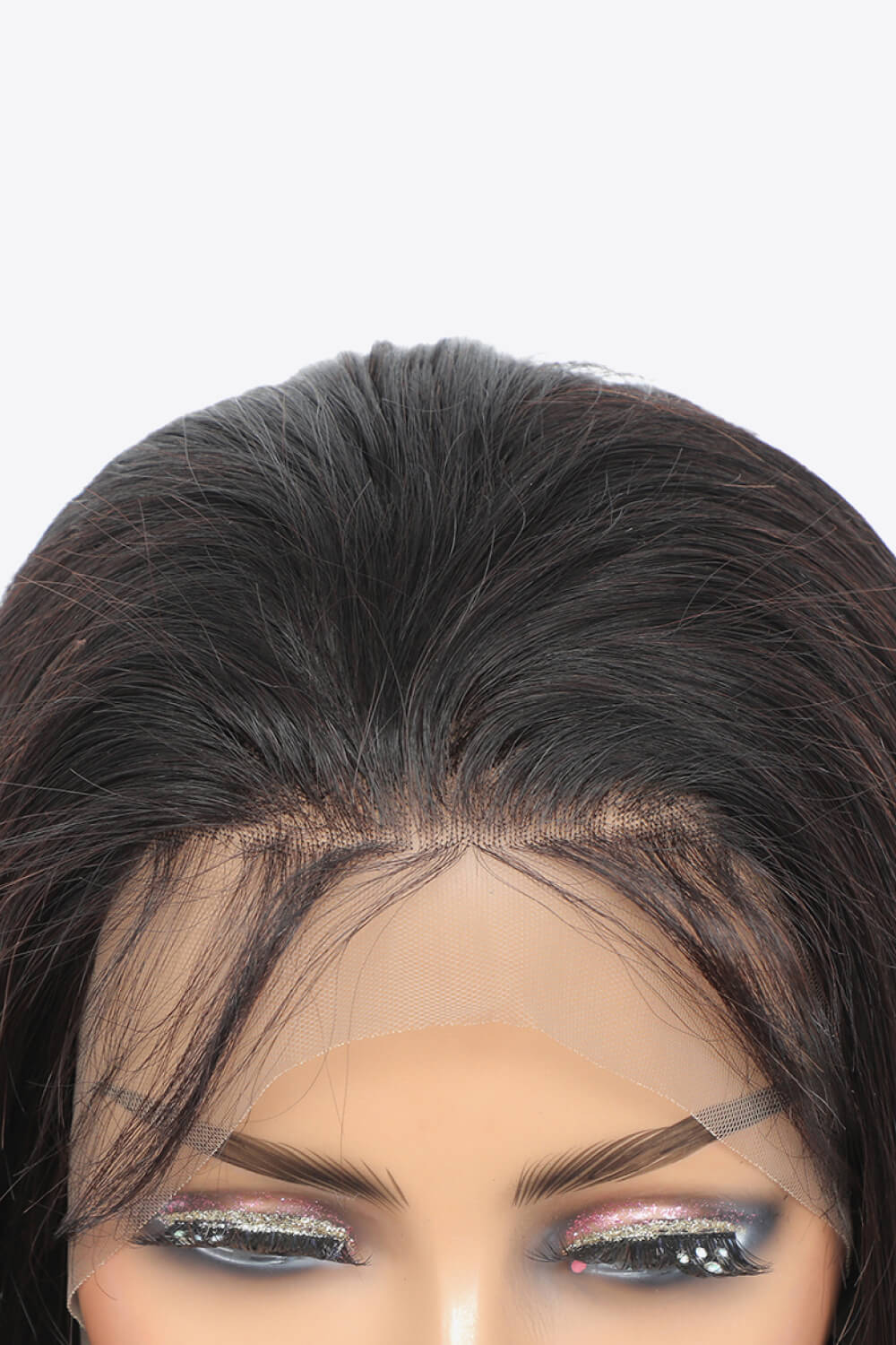 18" 13*4" Natural Human Wigs in Black 150% Density BLUE ZONE PLANET
