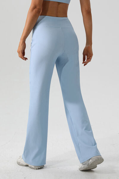 High Waist Straight Active Pants Trendsi