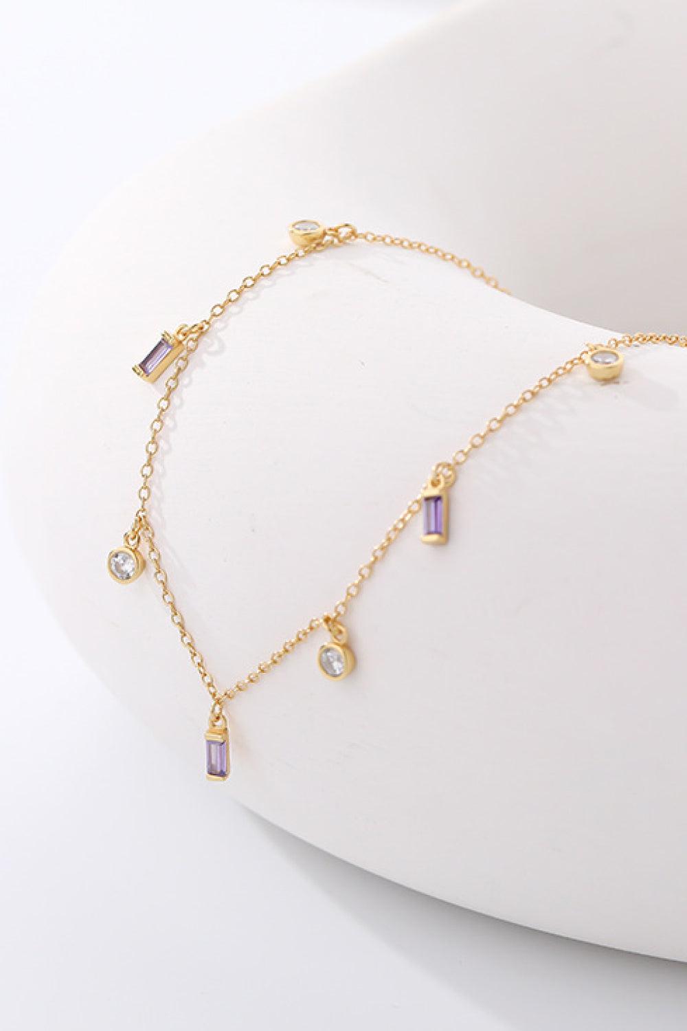 18K Gold Plated Multi-Charm Chain Necklace BLUE ZONE PLANET