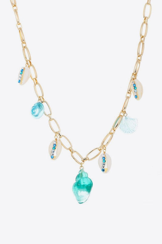 18K Gold Plated Multi-Charm Necklace BLUE ZONE PLANET