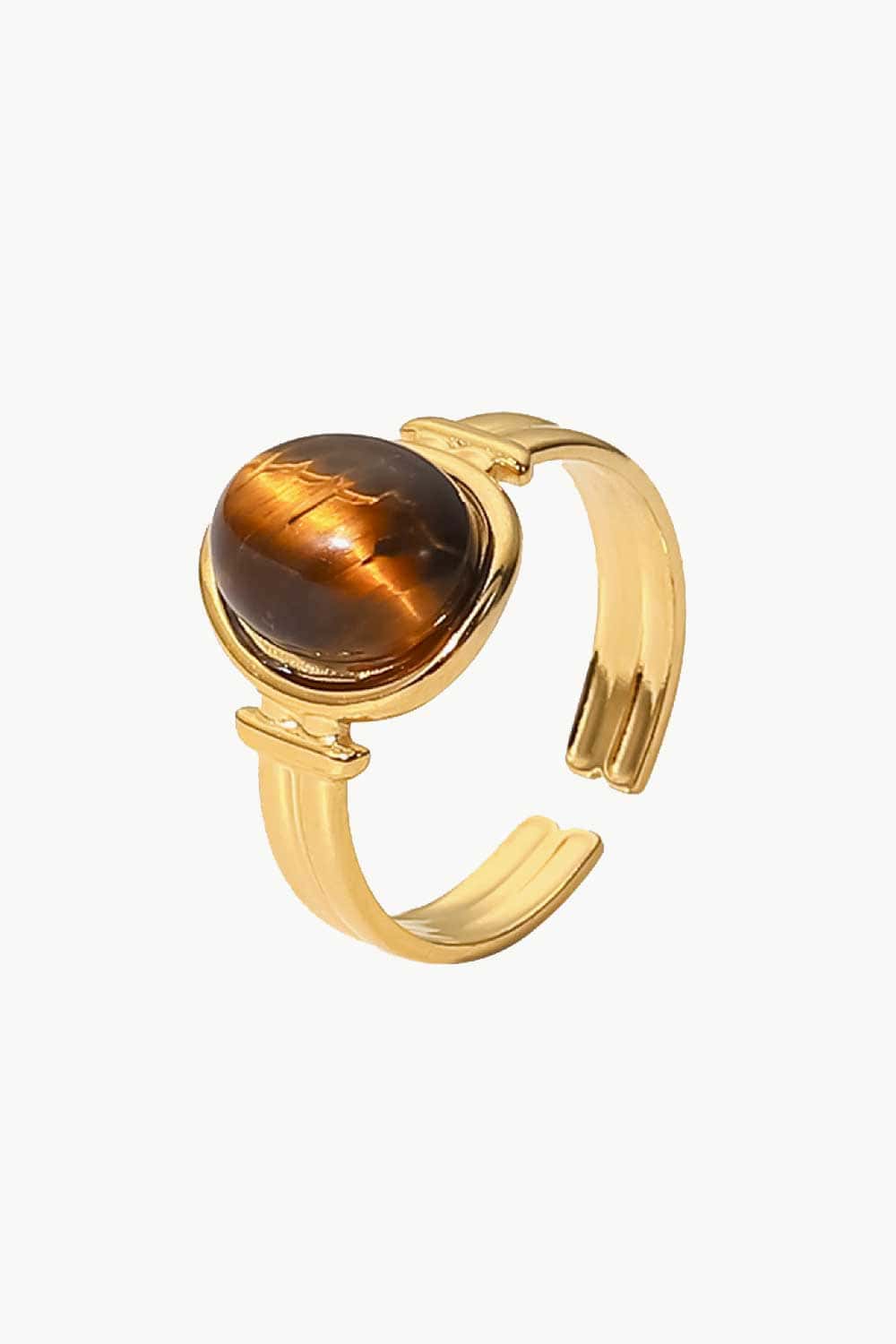 18K Gold Plated Open Ring BLUE ZONE PLANET