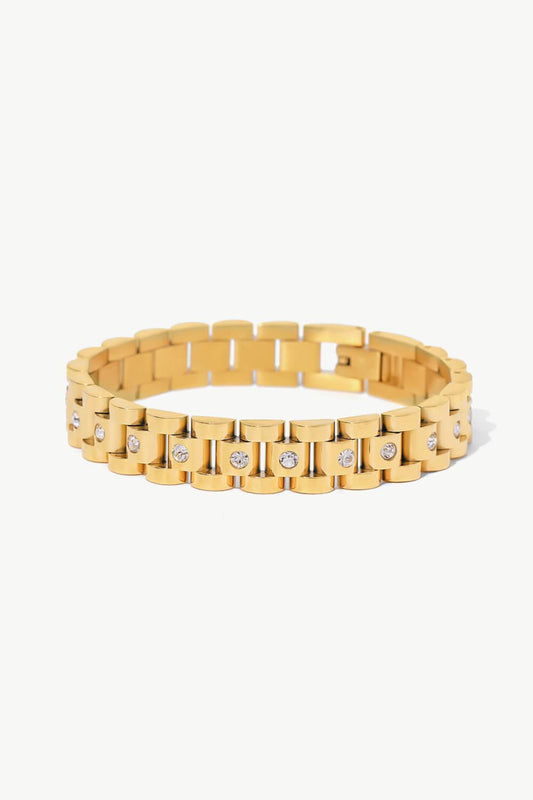 18K Gold-Plated Watch Band Bracelet BLUE ZONE PLANET