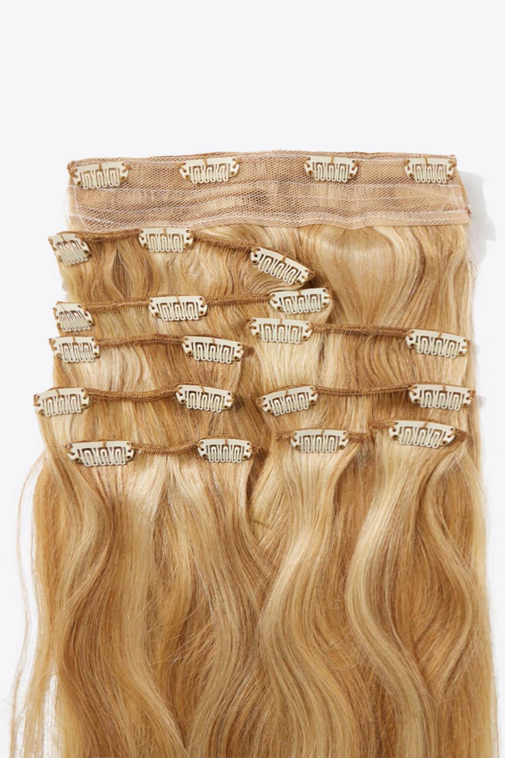 20" 200g #613  Clip-in Hair Extensions Human Hair BLUE ZONE PLANET