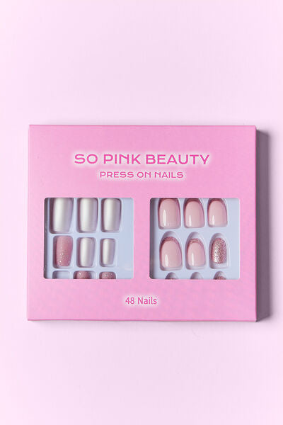 SO PINK BEAUTY Press On Nails 2 Packs Trendsi