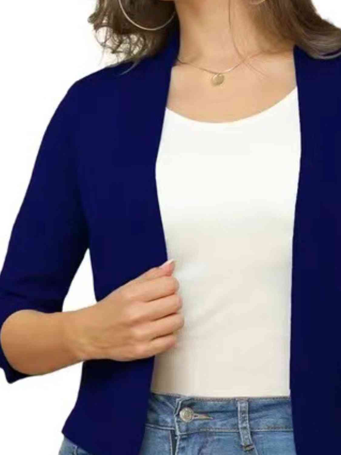 Open Front Cardigan BLUE ZONE PLANET