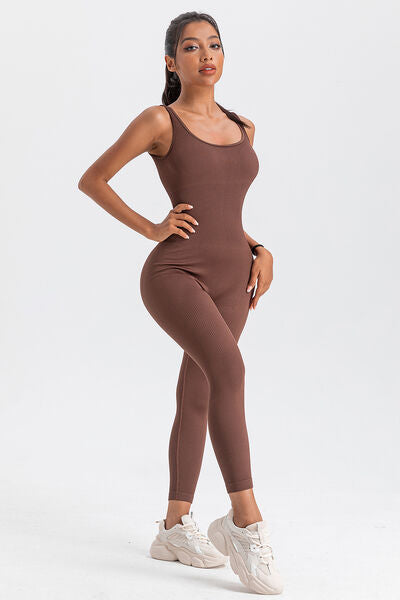 Wide Strap Sleeveless Active Jumpsuit-TOPS / DRESSES-[Adult]-[Female]-2022 Online Blue Zone Planet