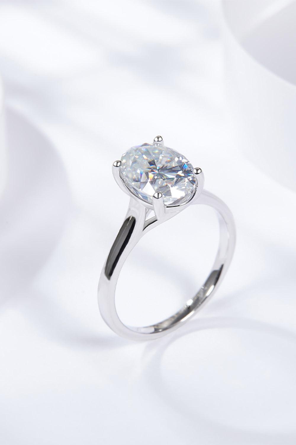 2.5 Carat Moissanite Solitaire Ring BLUE ZONE PLANET