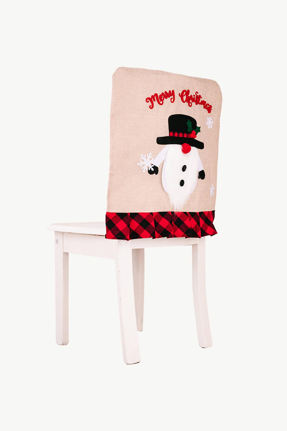 3-Pack Plaid Christmas Gnome Chair Covers-TOPS / DRESSES-[Adult]-[Female]-Black/Red/Brown-One Size/3 Pack-2022 Online Blue Zone Planet