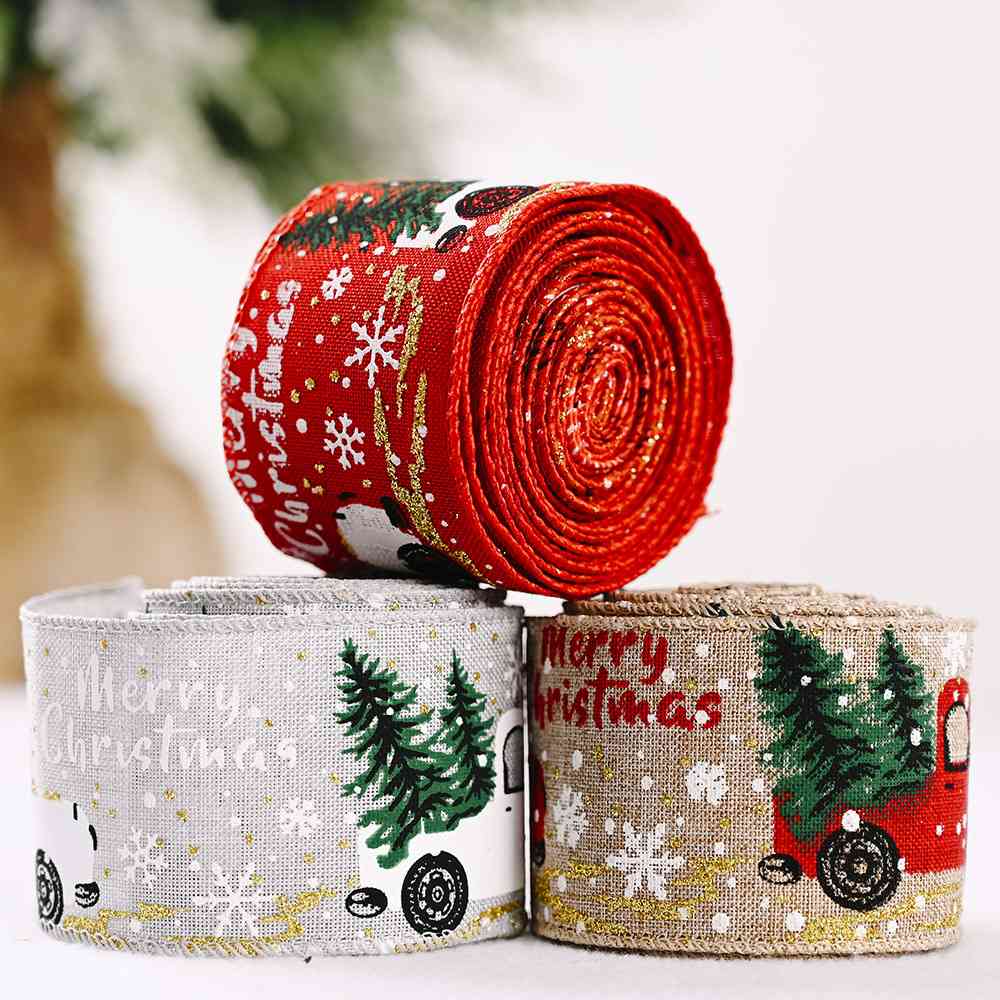 Car & Christmas Tree Ribbon BLUE ZONE PLANET