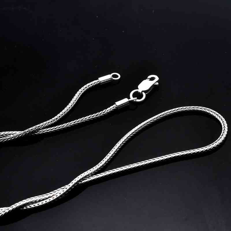 19.7" Snake Chain 925 Sterling Silver Necklace BLUE ZONE PLANET