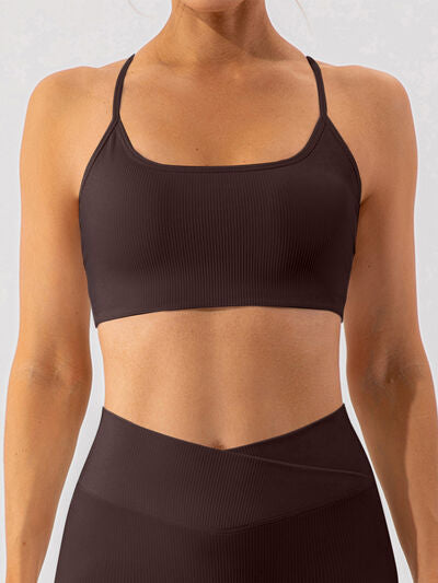 Spaghetti Strap Active Bra Trendsi