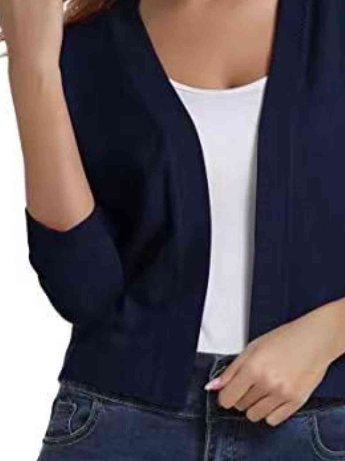 Open Front Cardigan BLUE ZONE PLANET