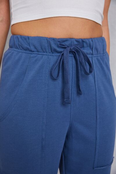 Drawstring Joggers with Pockets-BOTTOM SIZES SMALL MEDIUM LARGE-[Adult]-[Female]-2022 Online Blue Zone Planet