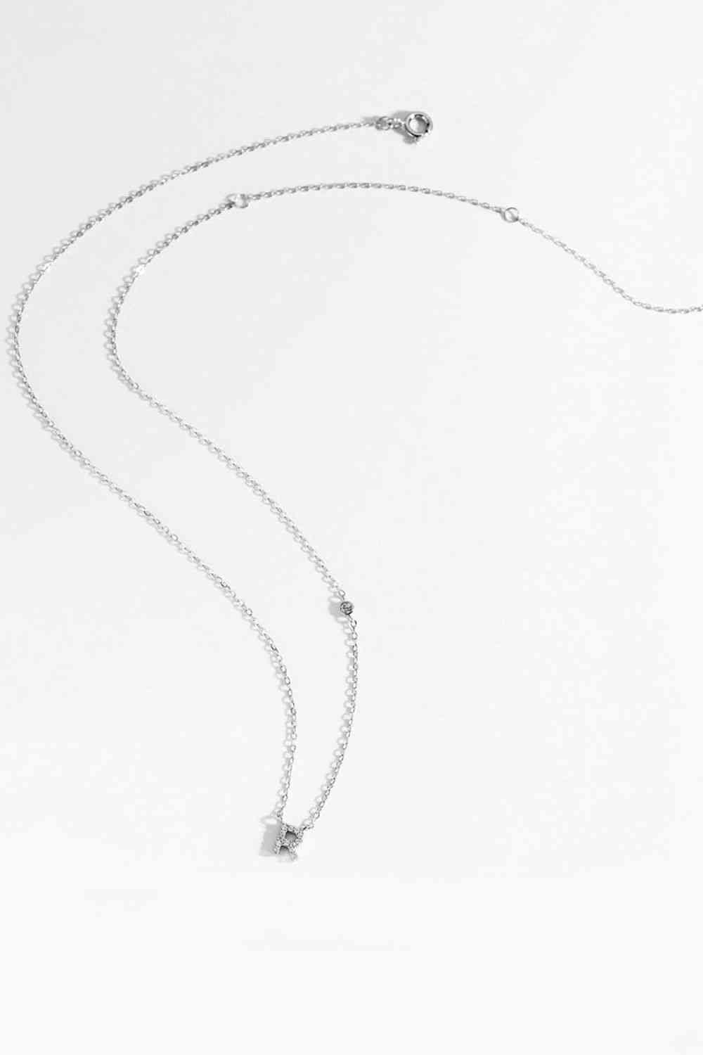 Q To U Zircon 925 Sterling Silver Necklace BLUE ZONE PLANET