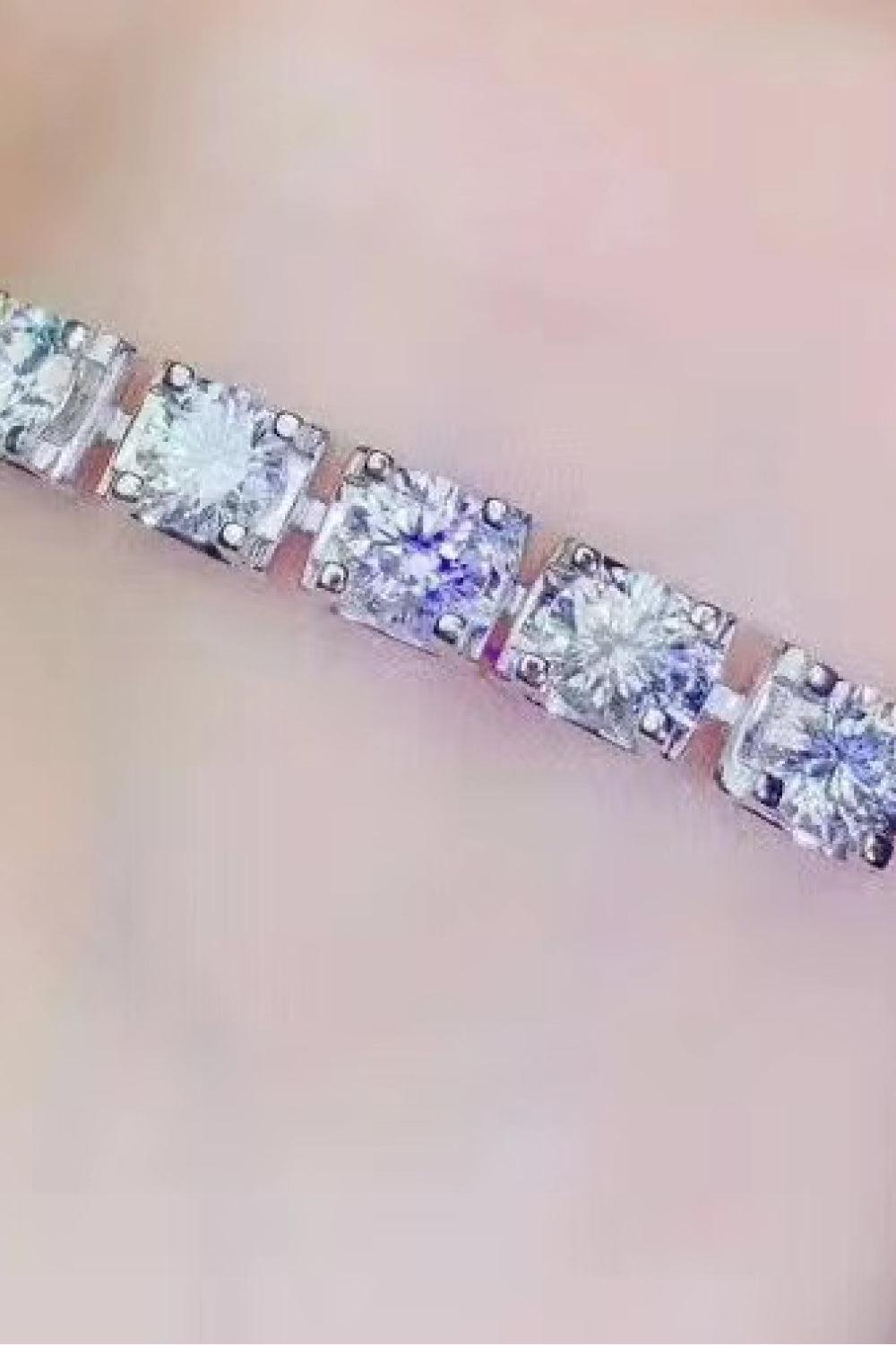 5 Carat Moissanite Lobster Clasp Bracelet BLUE ZONE PLANET