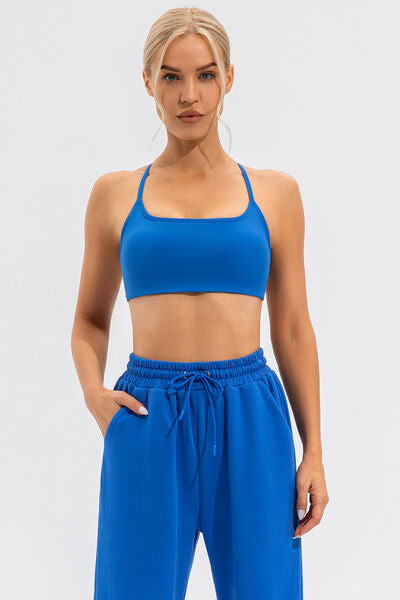 Crisscross Spaghetti Strap Active Cami BLUE ZONE PLANET