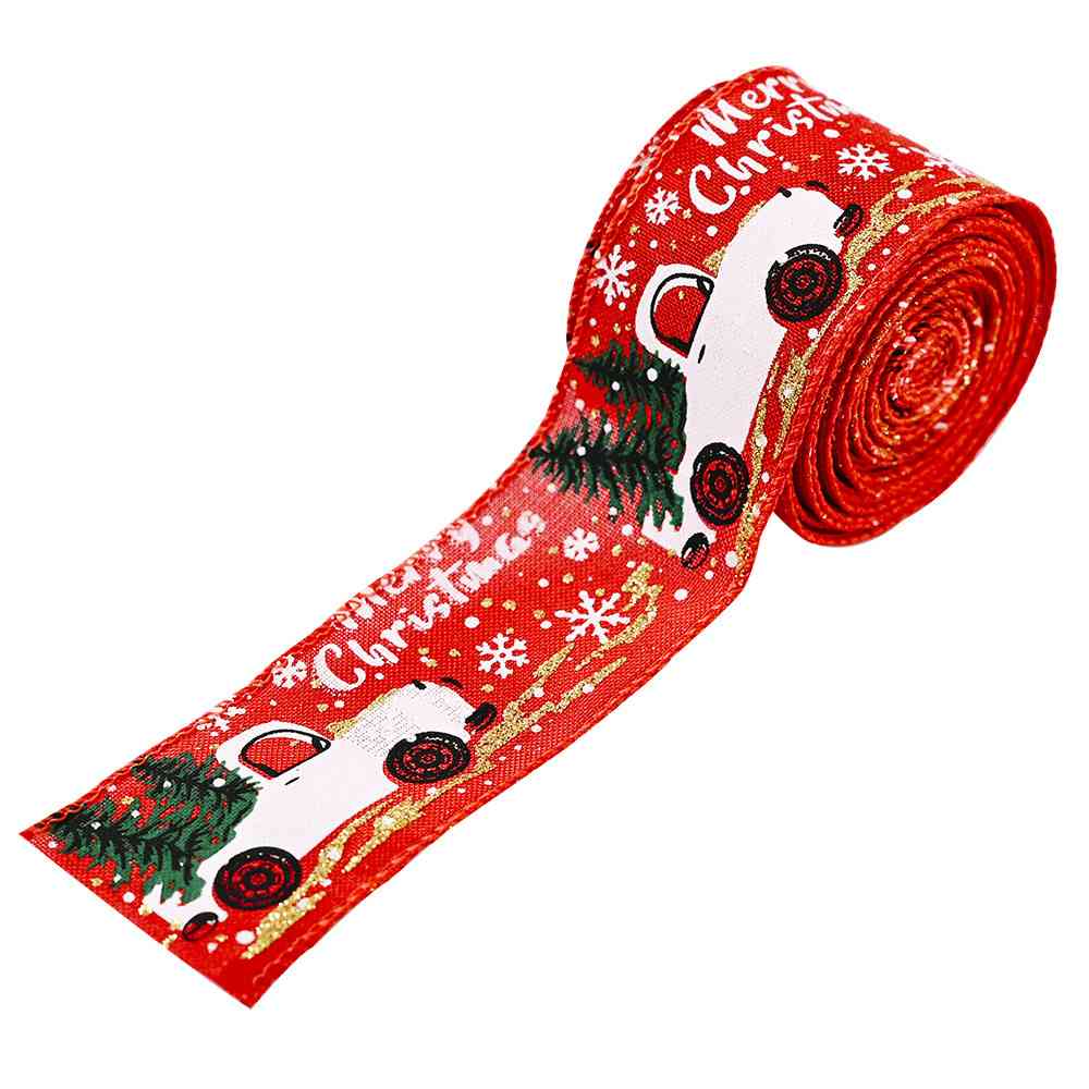 Car & Christmas Tree Ribbon BLUE ZONE PLANET