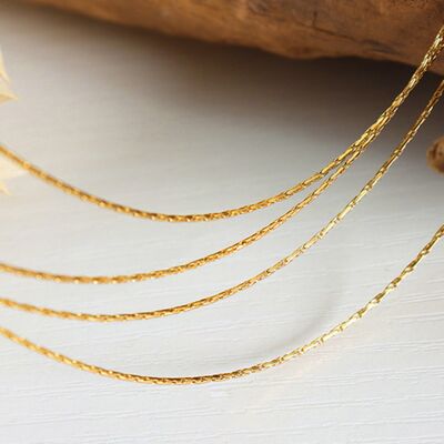 18K Gold-Plated Multi-Layer Clavicle Chain Necklace-PENDANTS-[Adult]-[Female]-Gold-One Size-2022 Online Blue Zone Planet