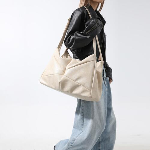 PU Leather Tote Bag BLUE ZONE PLANET