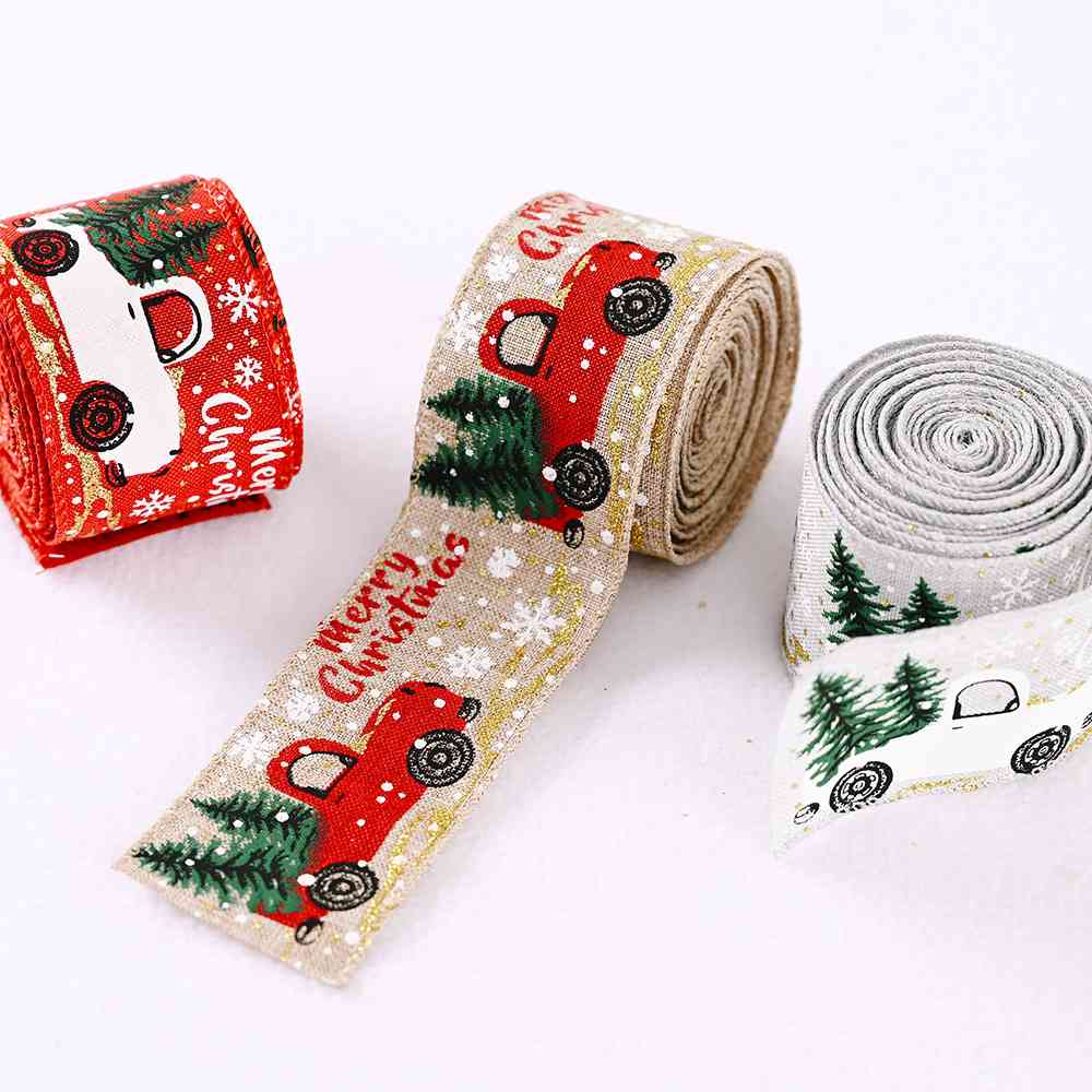 Car & Christmas Tree Ribbon BLUE ZONE PLANET