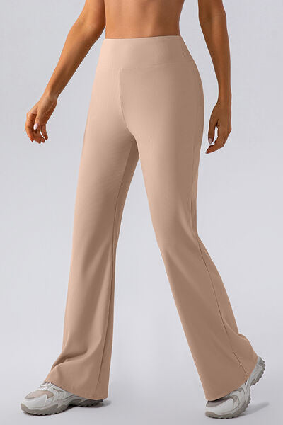 High Waist Straight Active Pants Trendsi