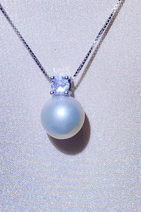 Freshwater Pearl 925 Sterling Silver Necklace BLUE ZONE PLANET