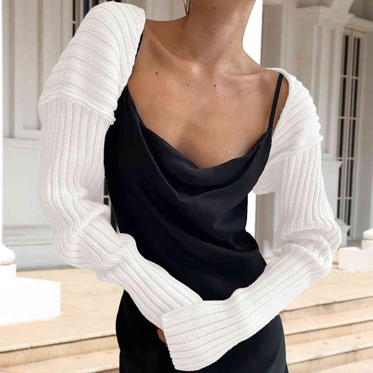 Long Sleeve Knit Bolero BLUE ZONE PLANET