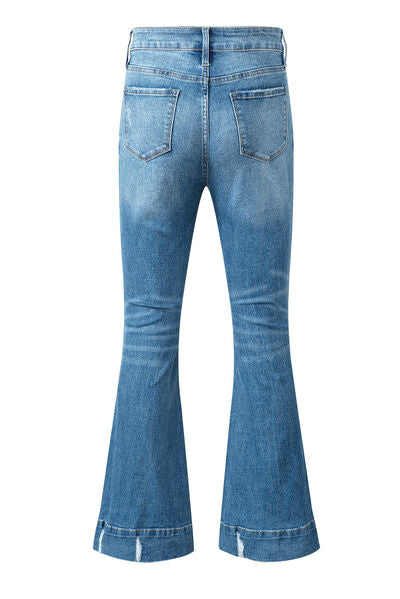 Blue Zone Planet |  Cat's Whisker Bootcut Jeans with Pockets BLUE ZONE PLANET