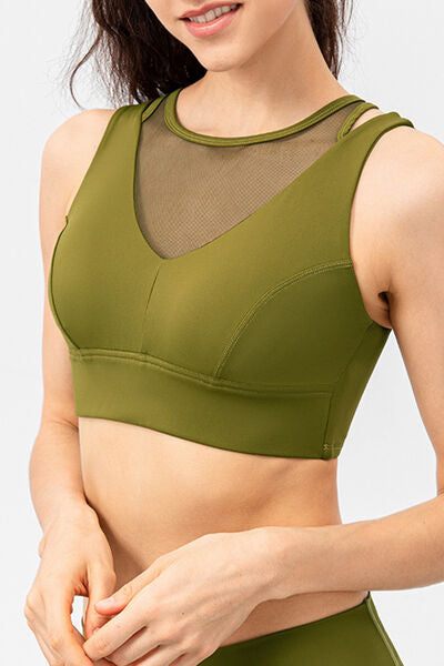 Cutout Wide Strap Active Tank-TOPS / DRESSES-[Adult]-[Female]-Matcha Green-XS-2022 Online Blue Zone Planet
