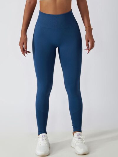 Blue Zone Planet |  Wide Waistband High Waist Active Leggings BLUE ZONE PLANET