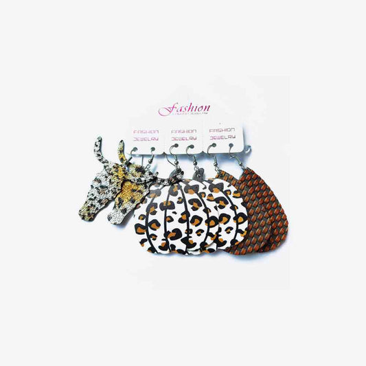 PU Earrings Set BLUE ZONE PLANET