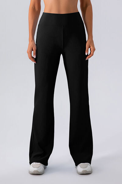 High Waist Straight Active Pants Trendsi