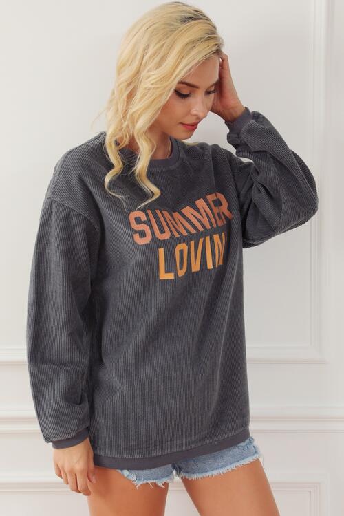 SUMMER LOVIN' Graphic Sweatshirt BLUE ZONE PLANET